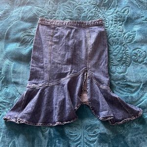 Metro 7 Jean Asymmetrical Skirt